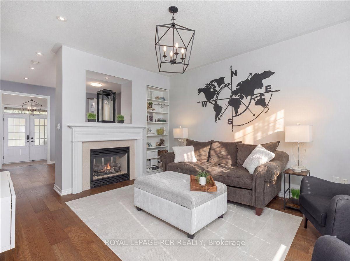 4 Gamble Drive, Ajax, ON - Indoor Photo Showing Living Room With Fireplace
