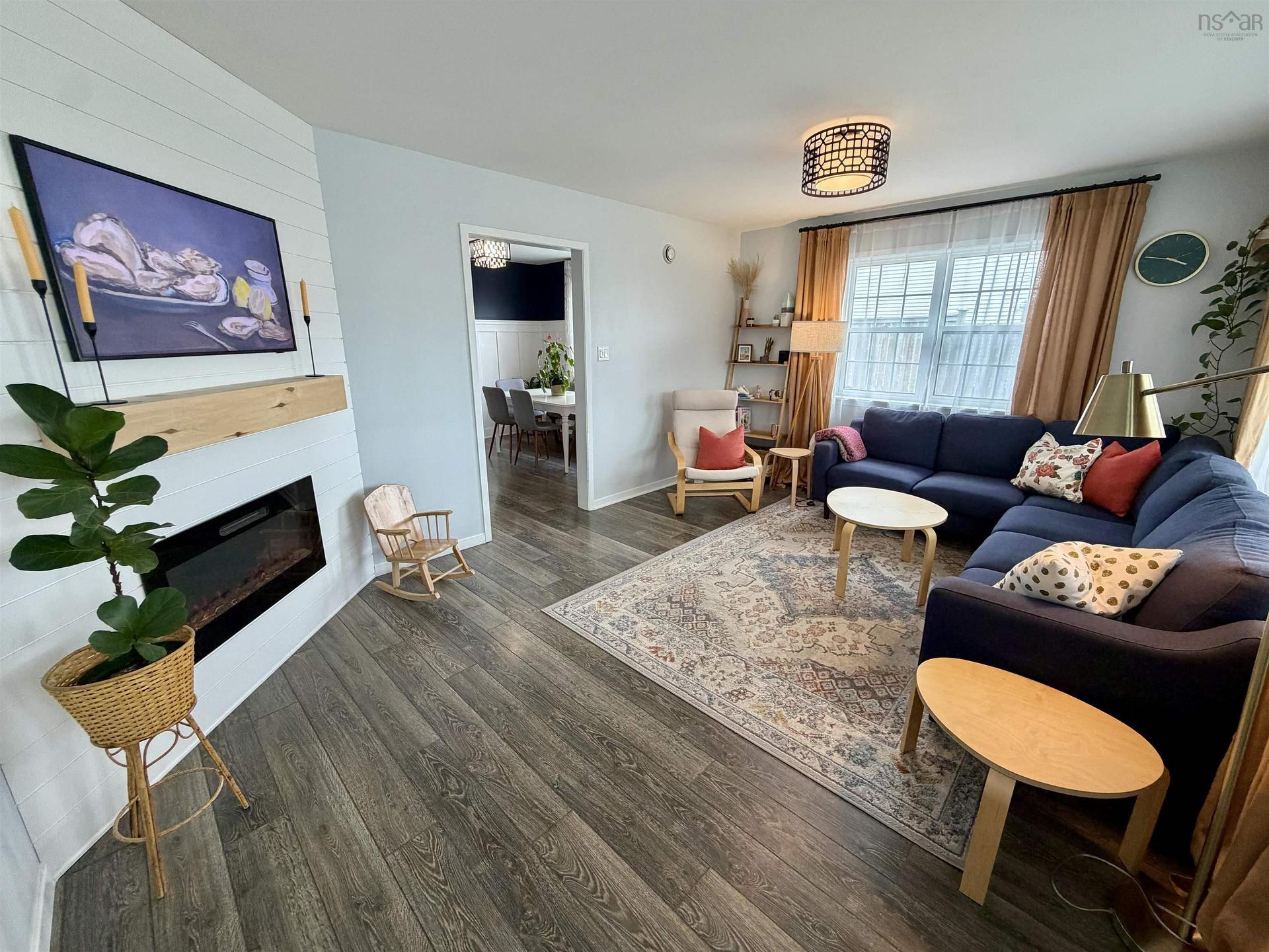 18 Crockett Court, Antigonish, NS - Indoor Photo Showing Living Room With Fireplace