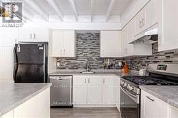 Kitchen, stainless steel appliances - 
