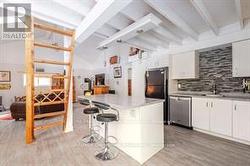 Bar seating, loft ladder - 