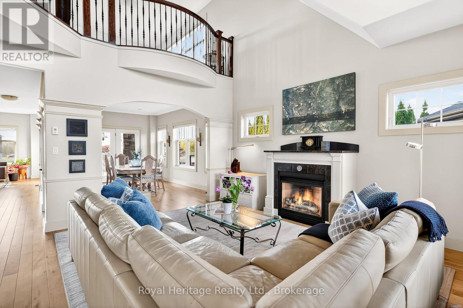 32 Edgewater Drive, Brighton, ON - Indoor Photo Showing Living Room With Fireplace