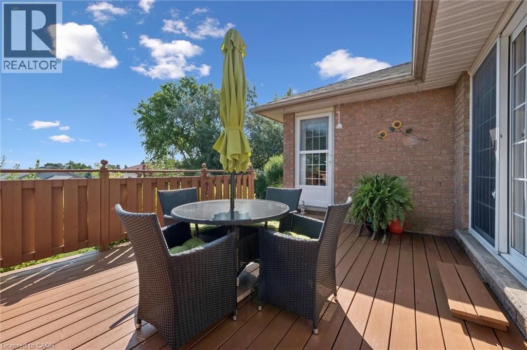 Spacious outdoor deck with privacy fence - 187 Westchester Drive, Kitchener, ON - Outdoor With Deck Patio Veranda With Exterior