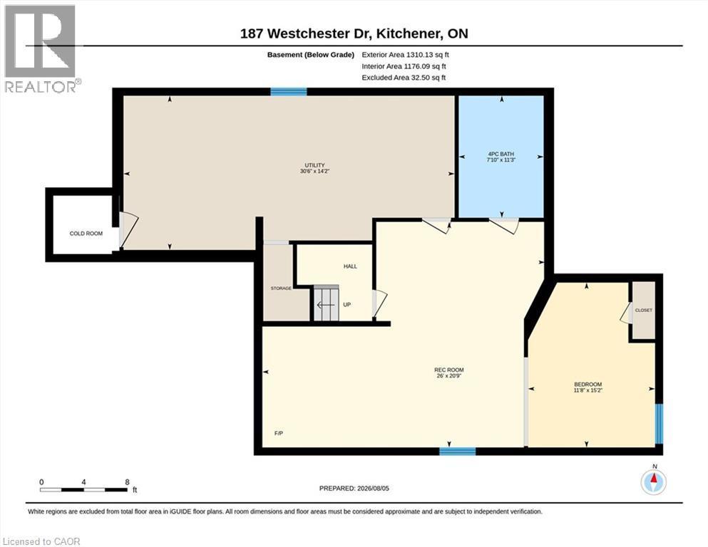 Floor plan - Basement - 187 Westchester Drive, Kitchener, ON - Other