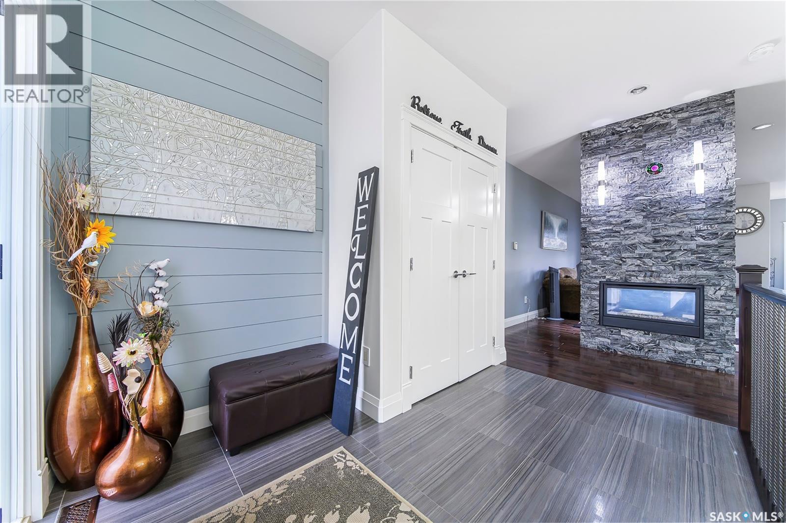 733 Gowan Road, Warman, SK - Indoor With Fireplace