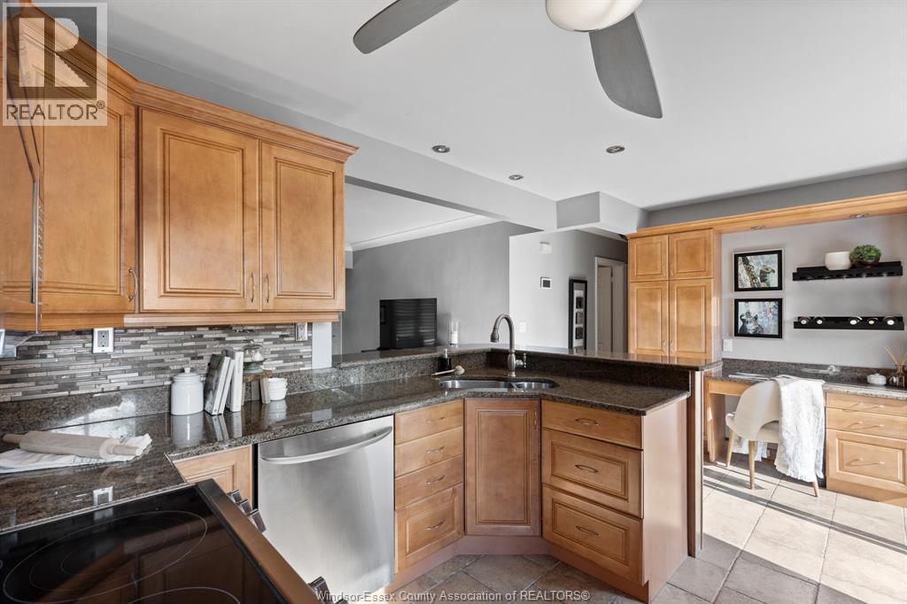 462 Dormar Drive, Windsor, ON - Indoor Photo Showing Kitchen With Double Sink