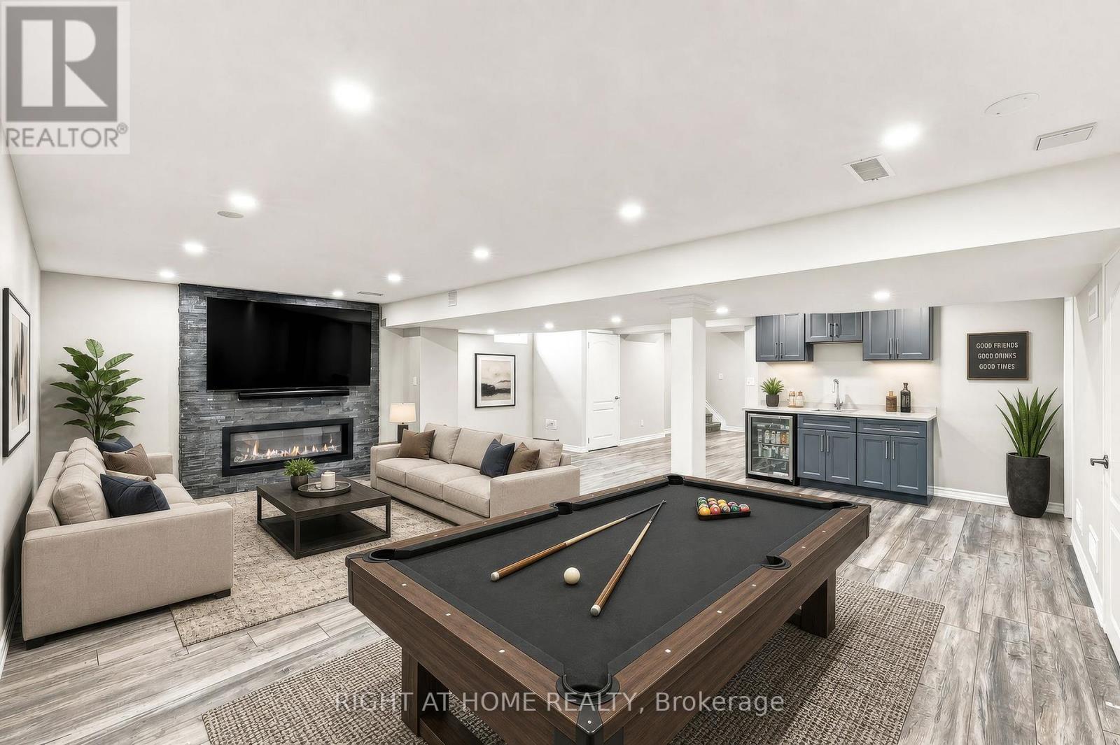 179 Cachet Boulevard, Whitby, ON - Indoor Photo Showing Other Room With Fireplace