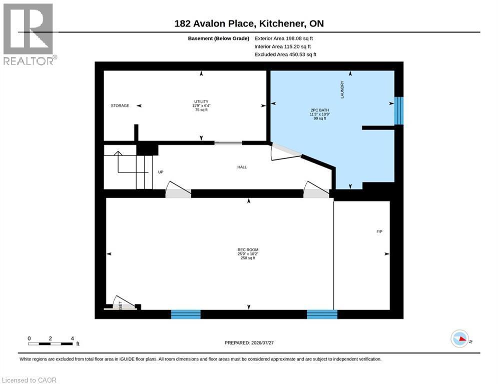 Floor plan - 182 Avalon Place, Kitchener, ON - Other