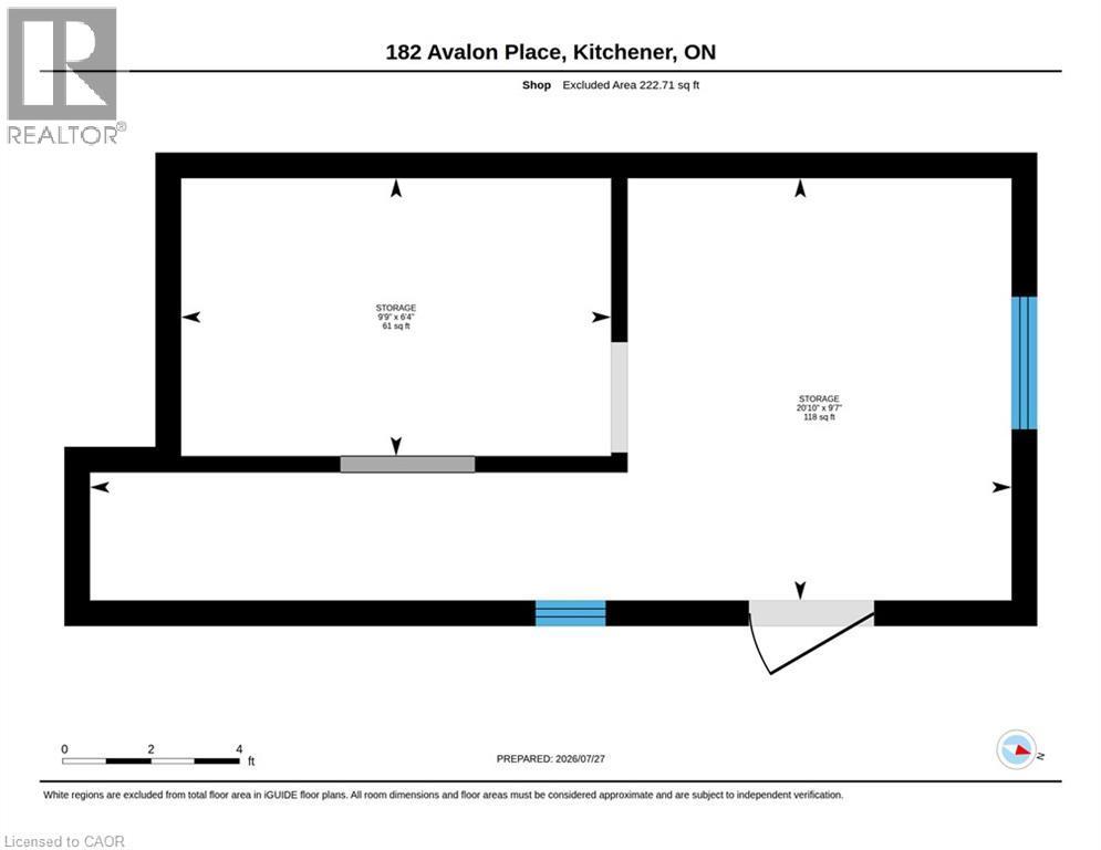 Floor plan - 182 Avalon Place, Kitchener, ON - Other