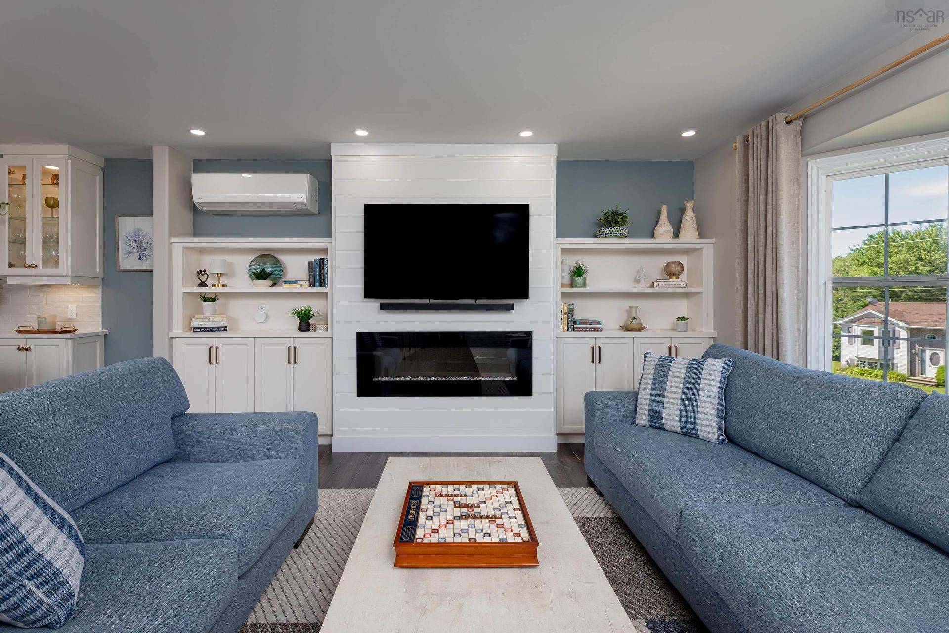 141 Hemlock Drive, Elmsdale, NS - Indoor Photo Showing Living Room With Fireplace
