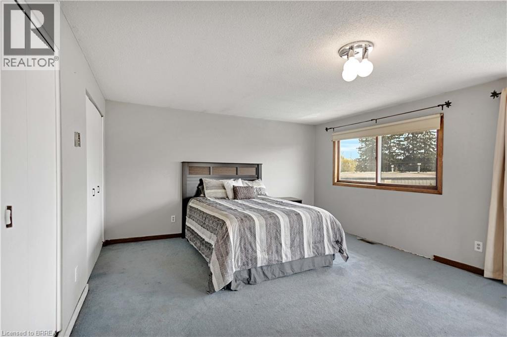 Bedroom featuring light gray walls and blue carpet - 371 Ottawa Street S, Kitchener, ON - Indoor Photo Showing Bedroom