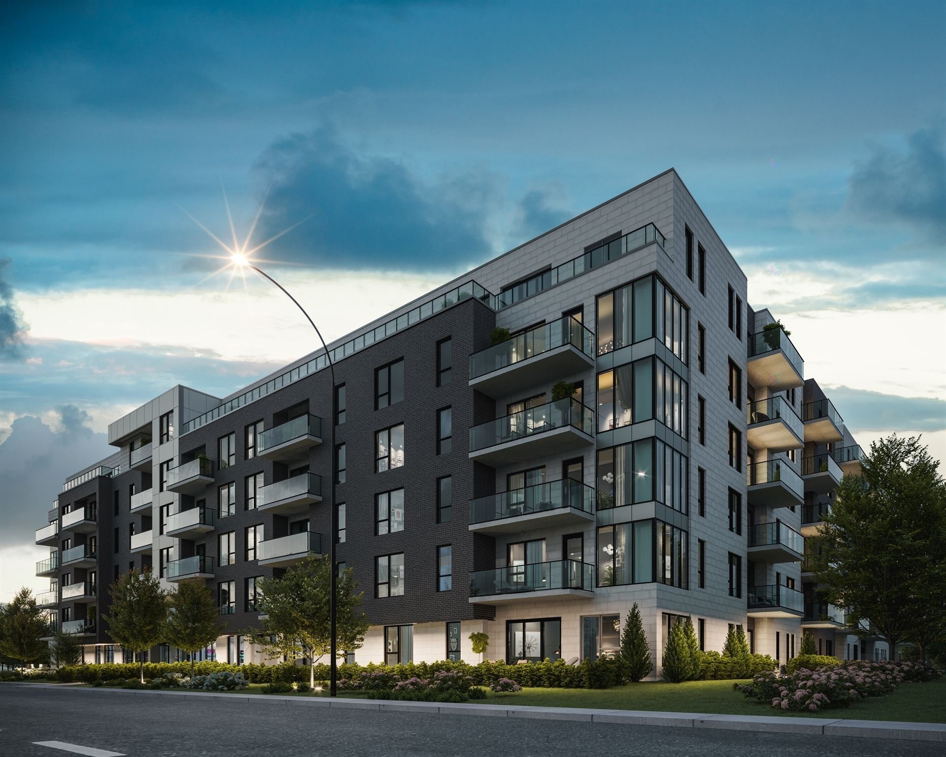 Photo aérienne - 401-2020 Rue Lucien-Thimens, Montréal (Saint-Laurent), QC - Outdoor With Facade