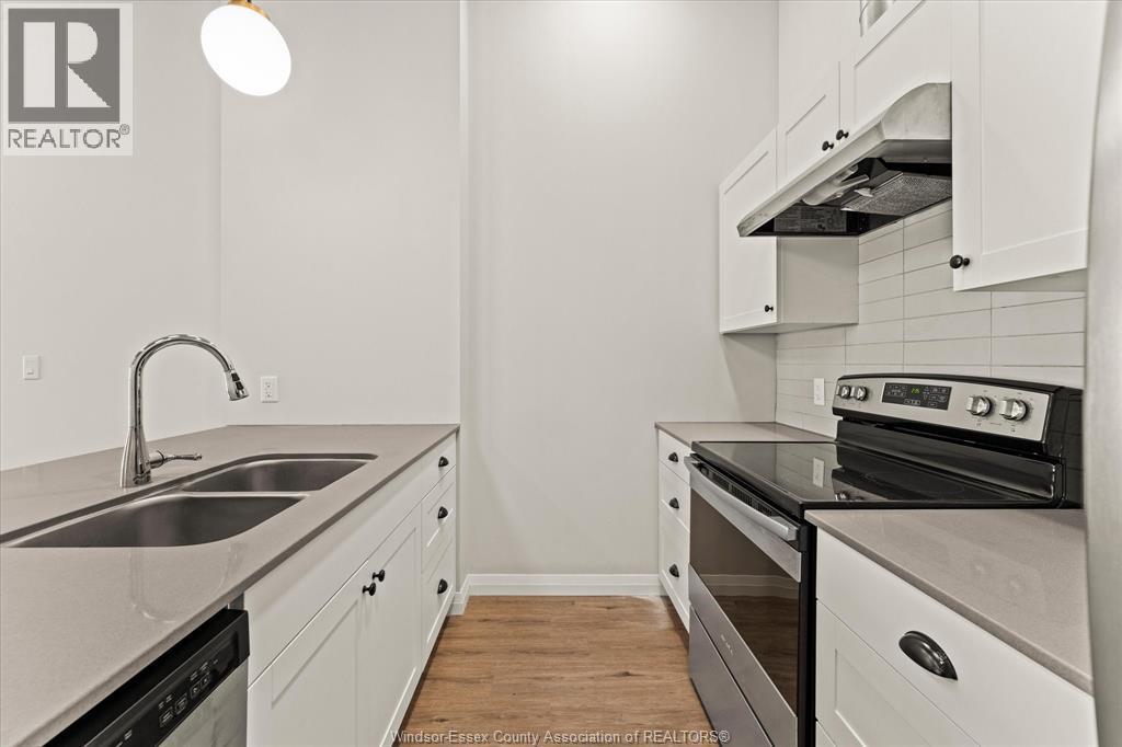 3160 Meadowbrook Lane Unit# 310, Windsor, ON - Indoor Photo Showing Kitchen With Stainless Steel Kitchen With Double Sink