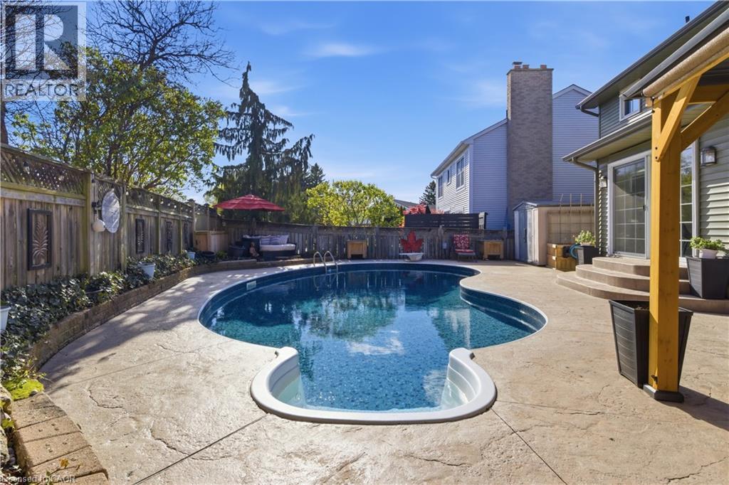96 Gordon Street, Cambridge, ON - Outdoor With In Ground Pool With Backyard
