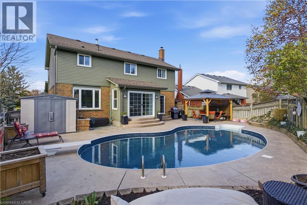 96 Gordon Street, Cambridge, ON - Outdoor With In Ground Pool With Deck Patio Veranda With Backyard With Exterior