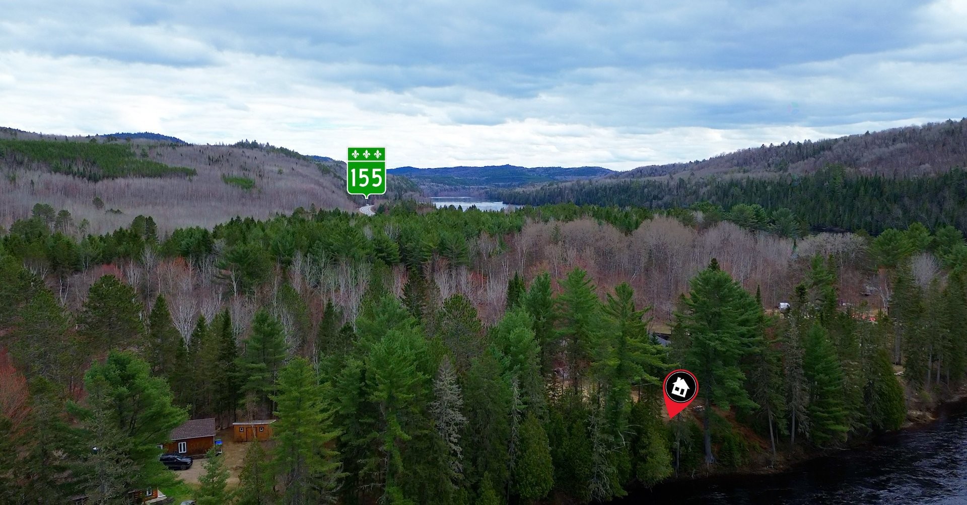 Photo aérienne - Route 155 S., La Tuque, QC