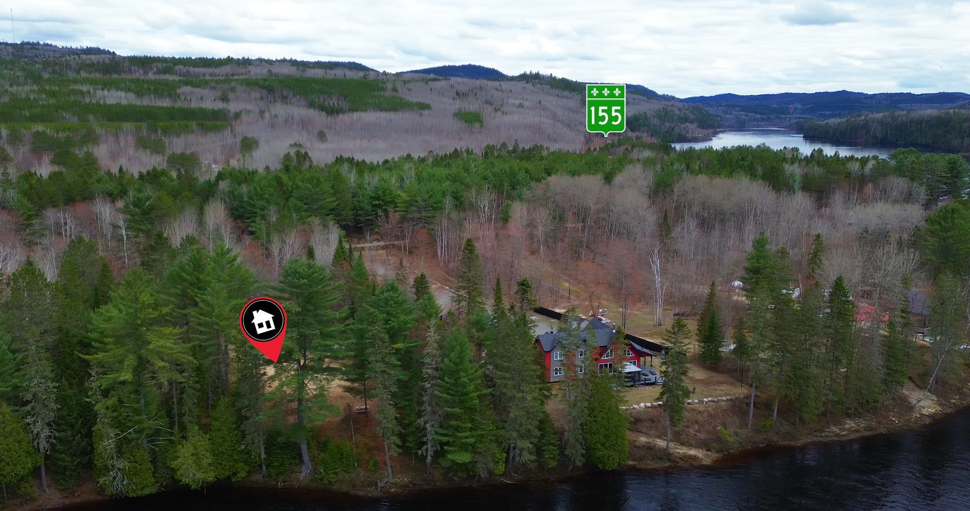 Photo aérienne - Route 155 S., La Tuque, QC