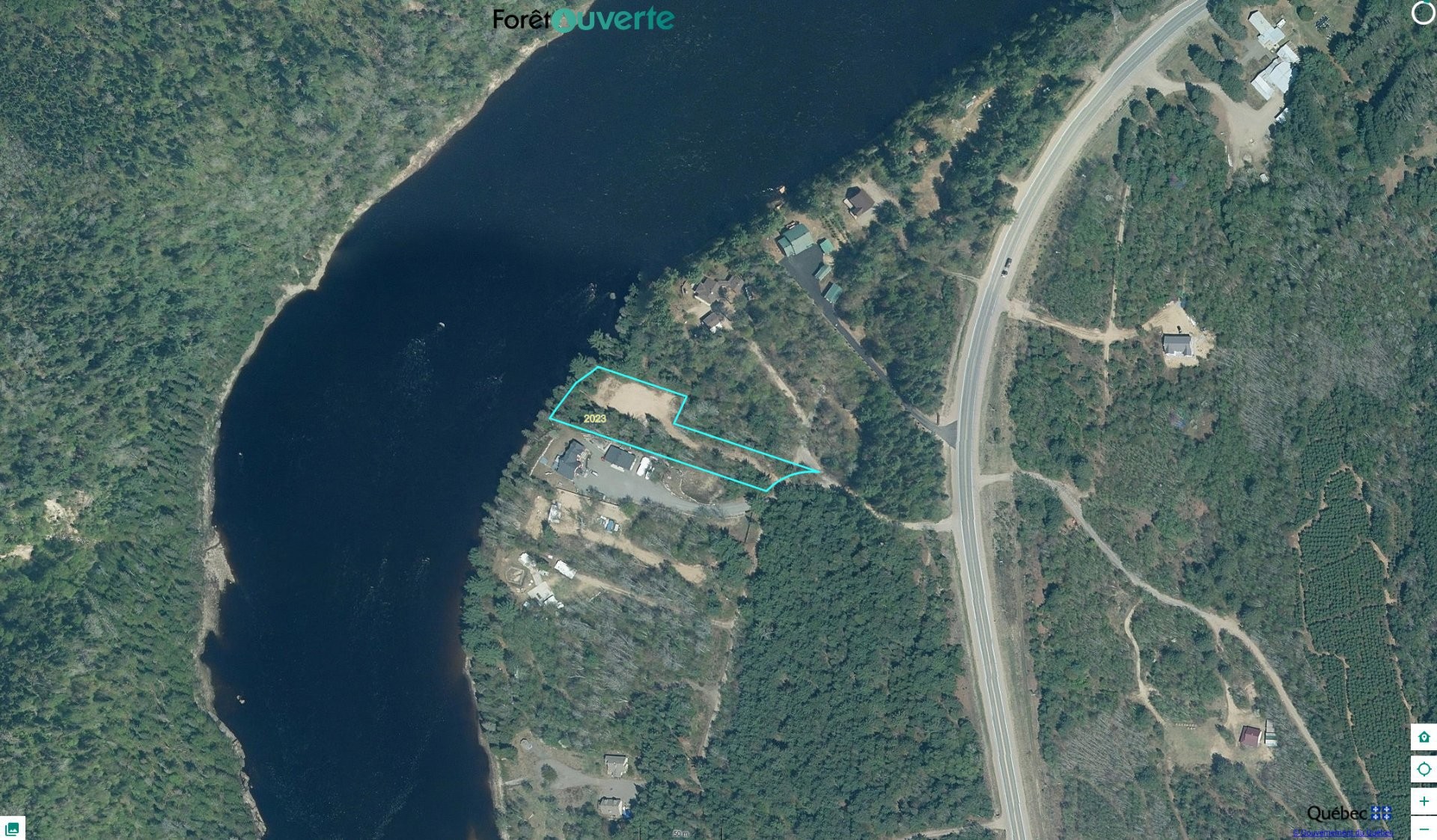 Plan (croquis) - Route 155 S., La Tuque, QC