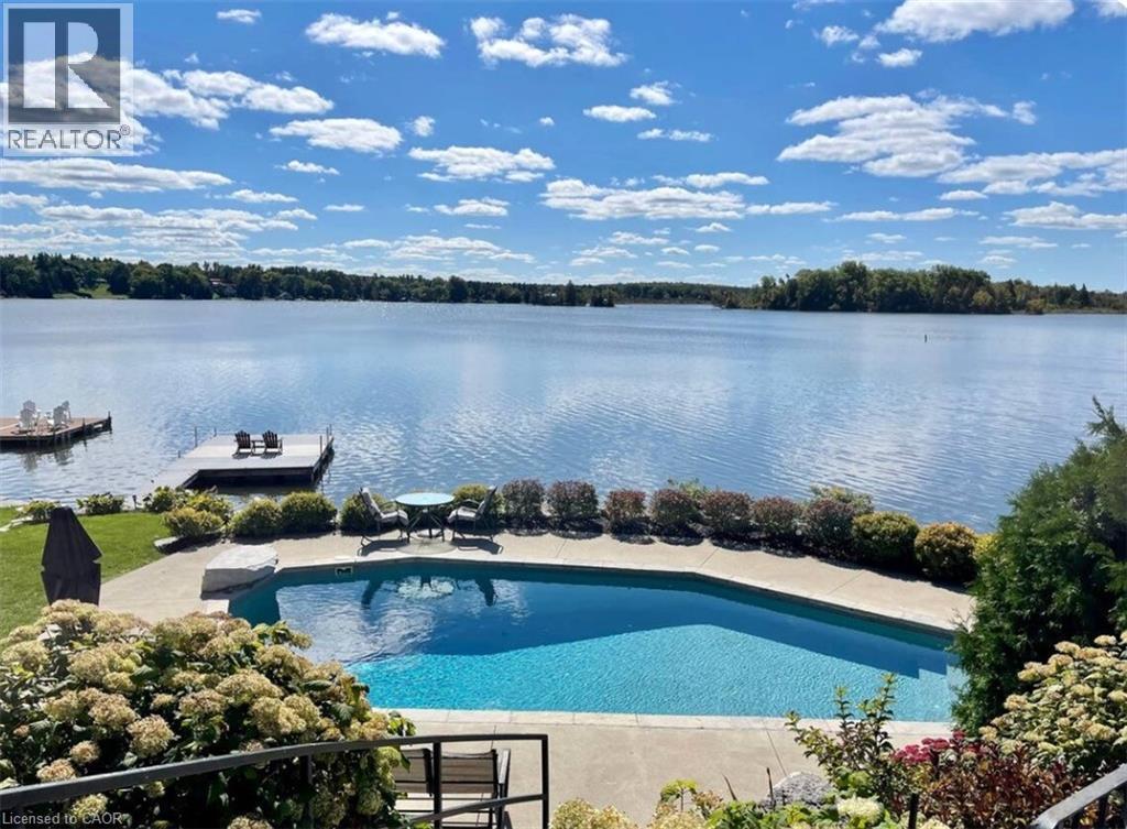 11 Lake Avenue, Cambridge, ON - Outdoor With Body Of Water With In Ground Pool With View
