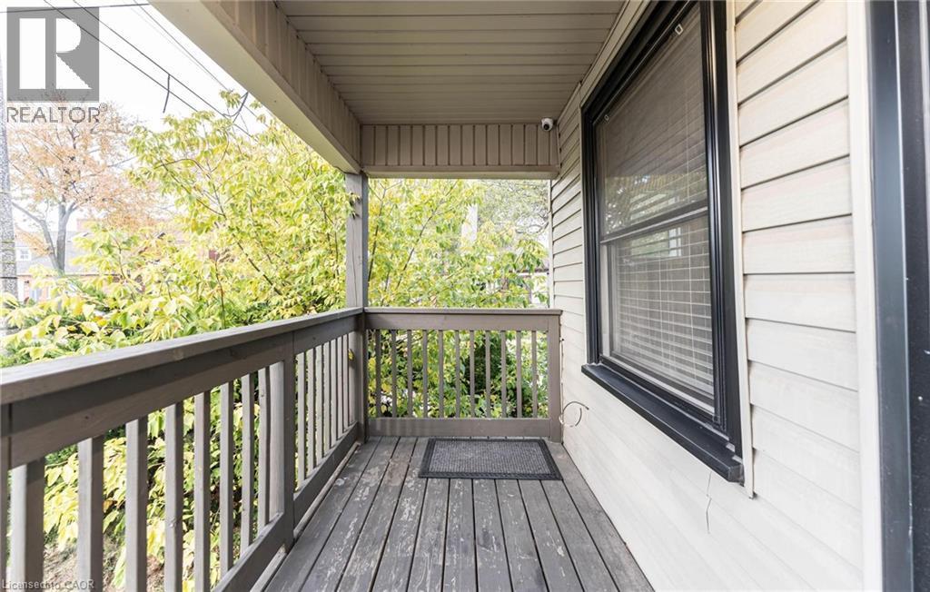View of deck - 222 Kensington Avenue N, Hamilton, ON - Outdoor With Deck Patio Veranda With Exterior