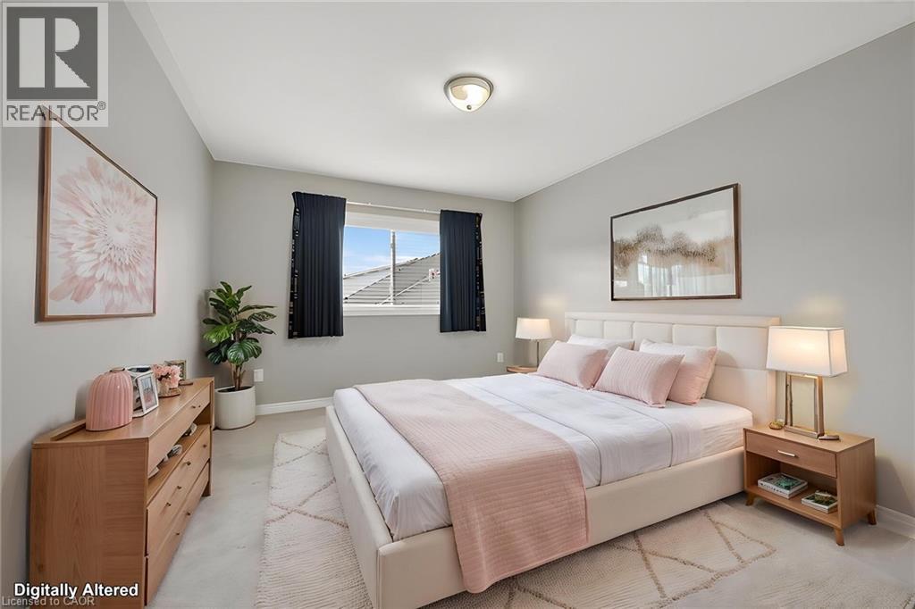 Virtually staged. - 53 Hallmark Trail, Hamilton, ON - Indoor Photo Showing Bedroom
