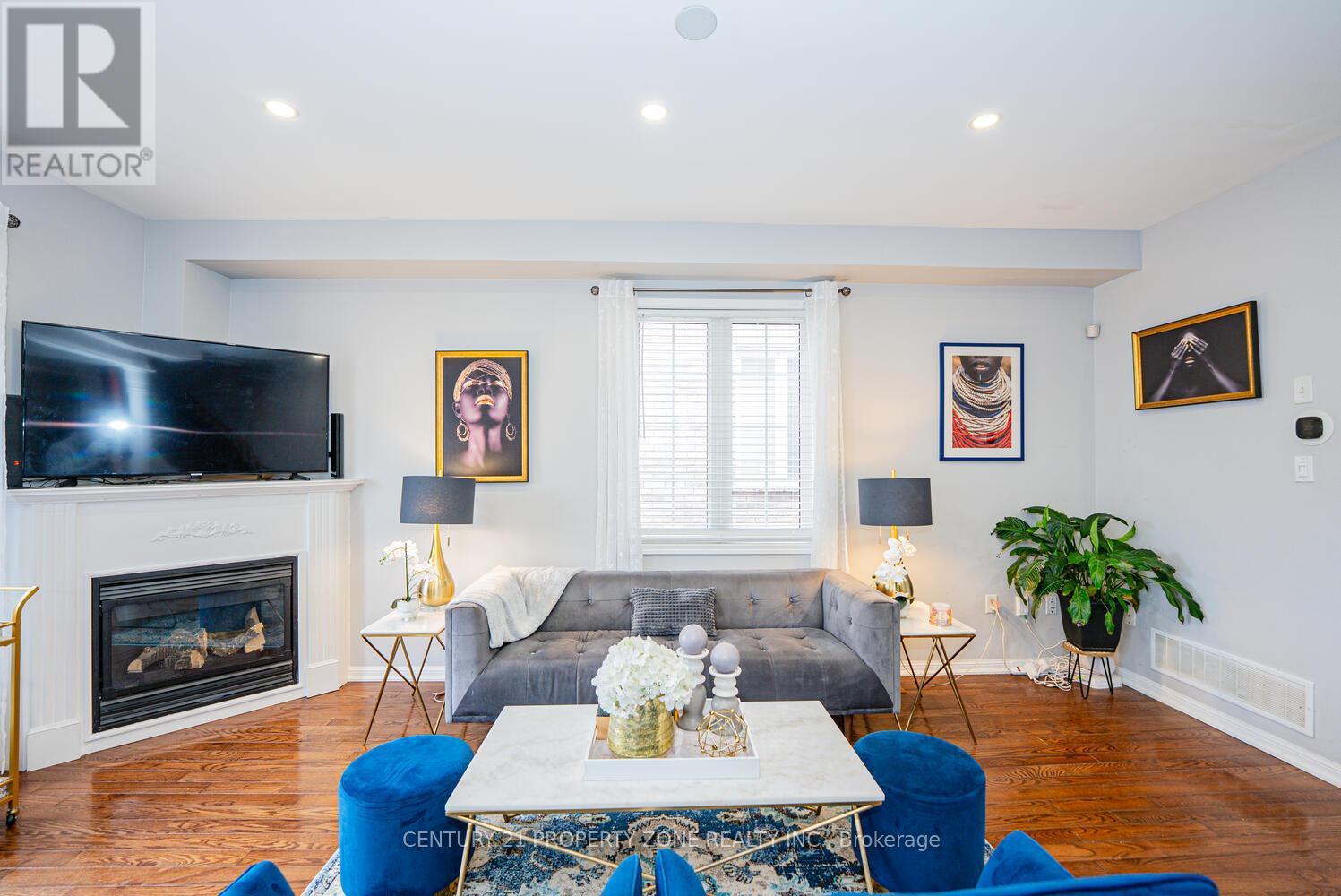 804 Ormond Drive, Oshawa, ON - Indoor Photo Showing Living Room With Fireplace