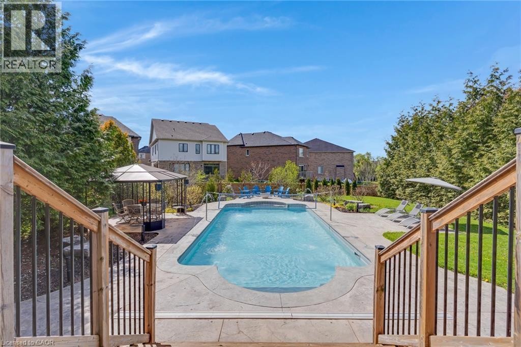 667 Burnett Avenue, Cambridge, ON - Outdoor With In Ground Pool With Deck Patio Veranda
