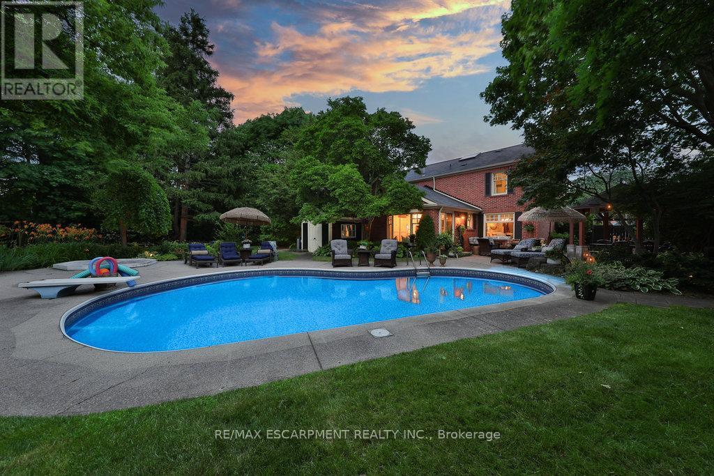 3555 Kingbird Court, Mississauga, ON - Outdoor With In Ground Pool With Backyard