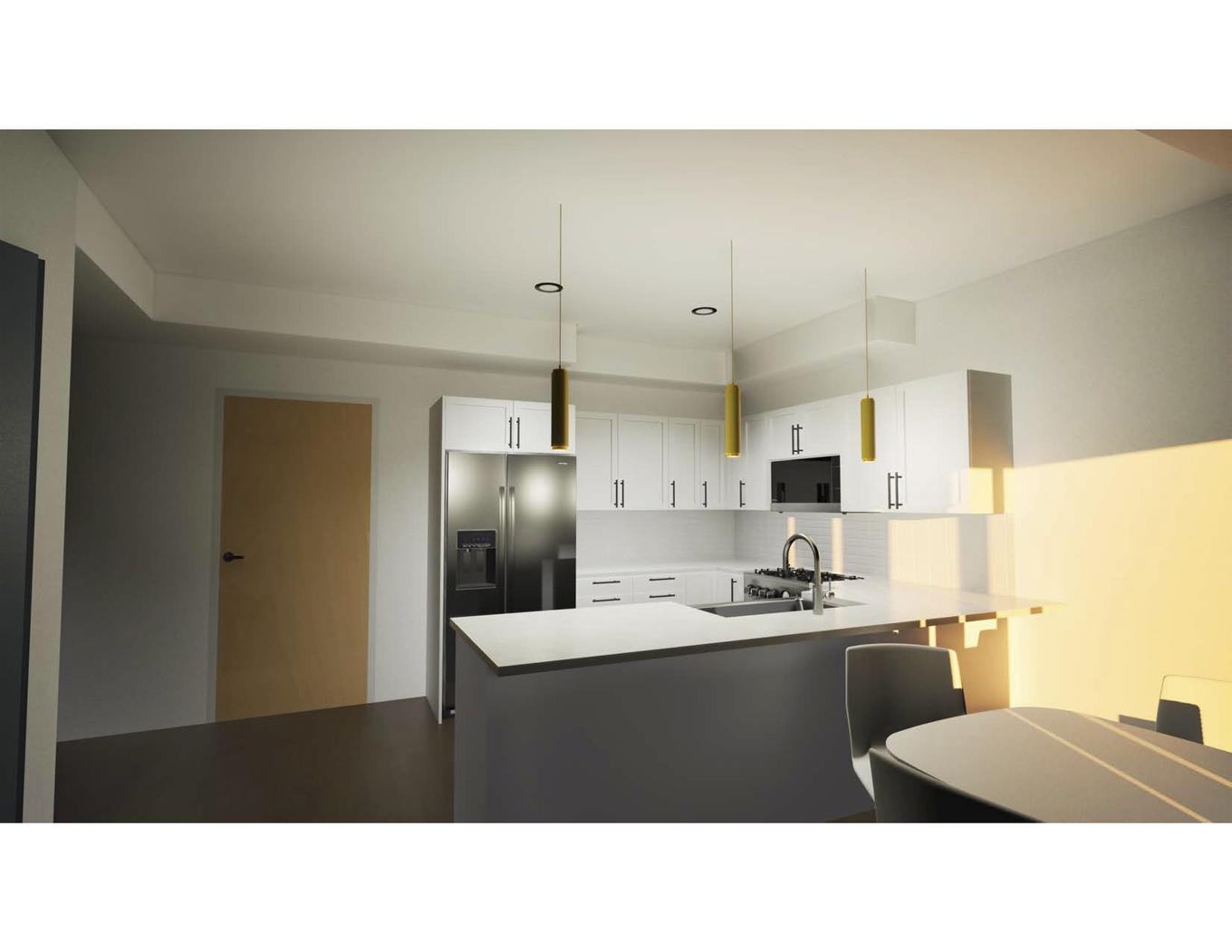 #6 1308 Fourth Street S, Kenora, ON - Indoor Photo Showing Kitchen With Double Sink