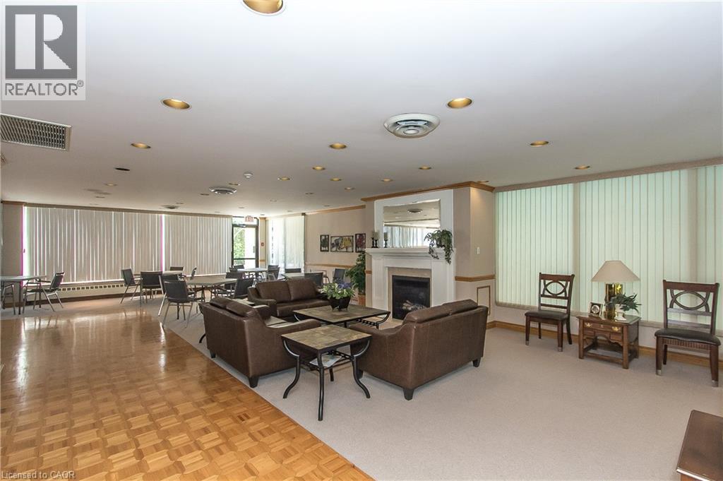 6 Willow Street Unit# 802, Waterloo, ON - Indoor With Fireplace