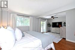 yes a king size bed and room for dressers - 