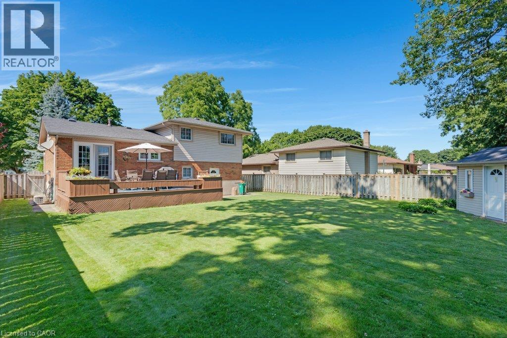 Low Maintenance Back Yard - 236 Winston Boulevard, Cambridge, ON - Outdoor With Deck Patio Veranda With Backyard