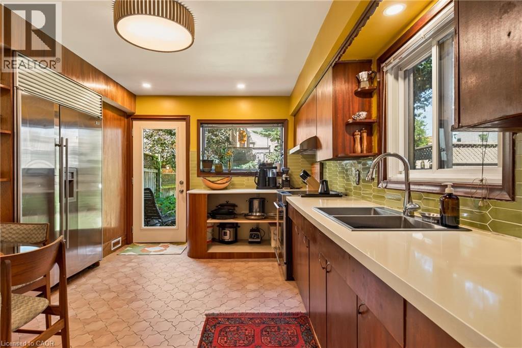 22 Spring Street, Hamilton, ON - Indoor Photo Showing Kitchen With Double Sink
