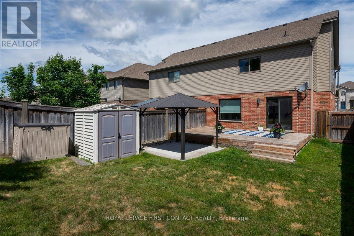Back Yard - 182 Banting Crescent, Essa, ON - Outdoor With Deck Patio Veranda With Exterior