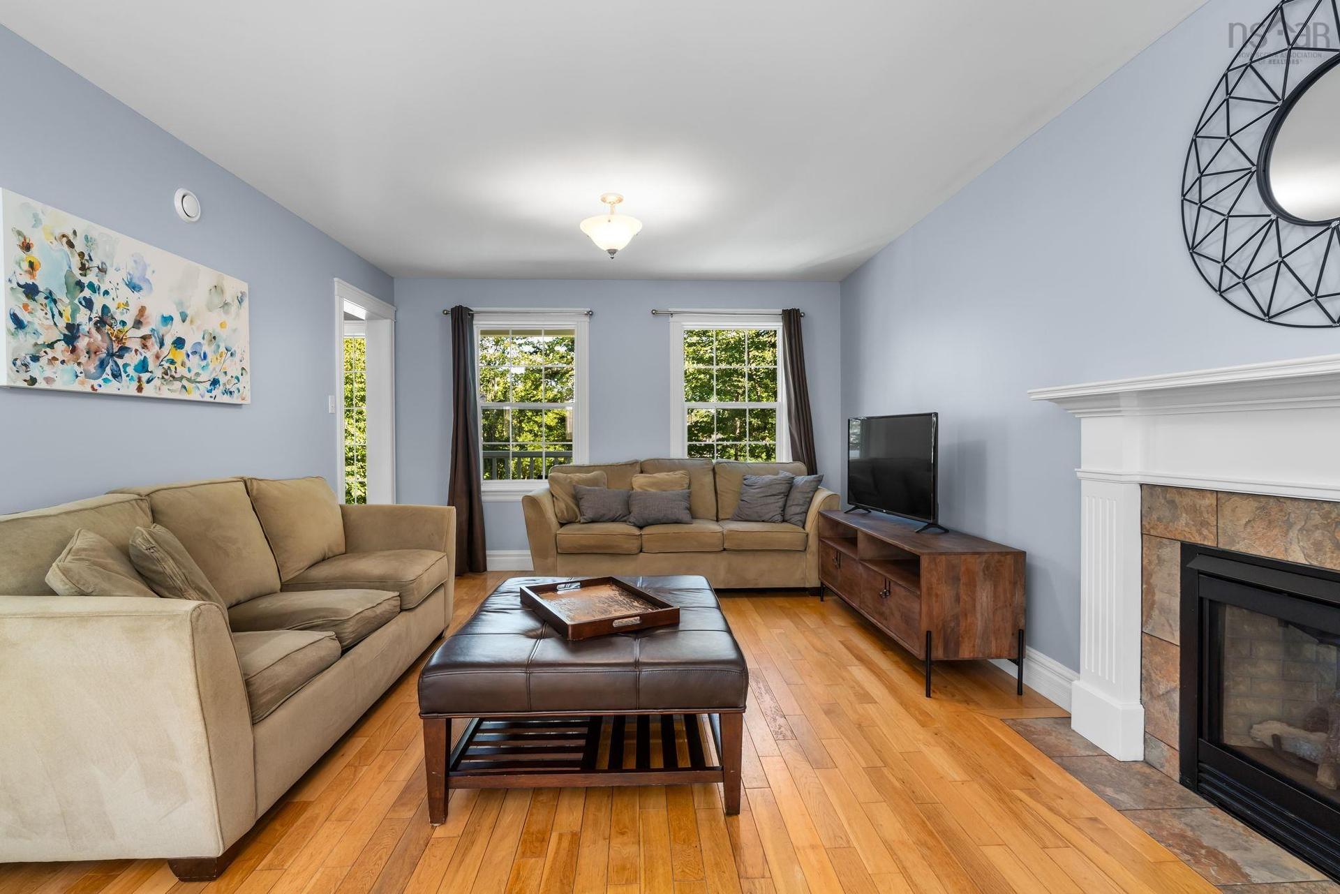 76 Old Mill Road, Hammonds Plains, NS - Indoor Photo Showing Living Room With Fireplace