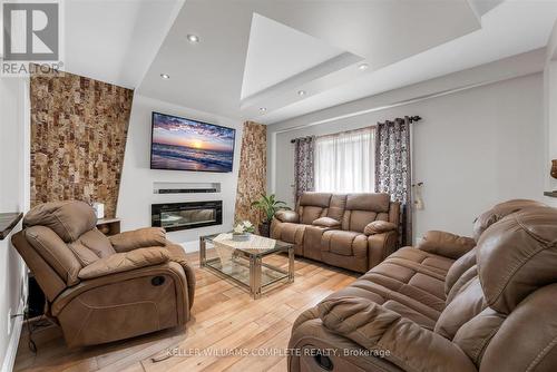 Living Room - 847 West 5Th Street, Hamilton, ON - Indoor Photo Showing Living Room With Fireplace