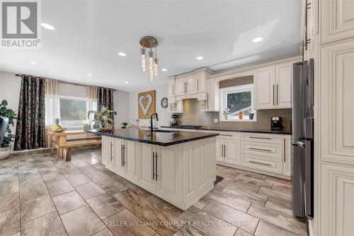 Eat-in Kitchen with large Island - 847 West 5Th Street, Hamilton, ON - Indoor Photo Showing Kitchen With Upgraded Kitchen