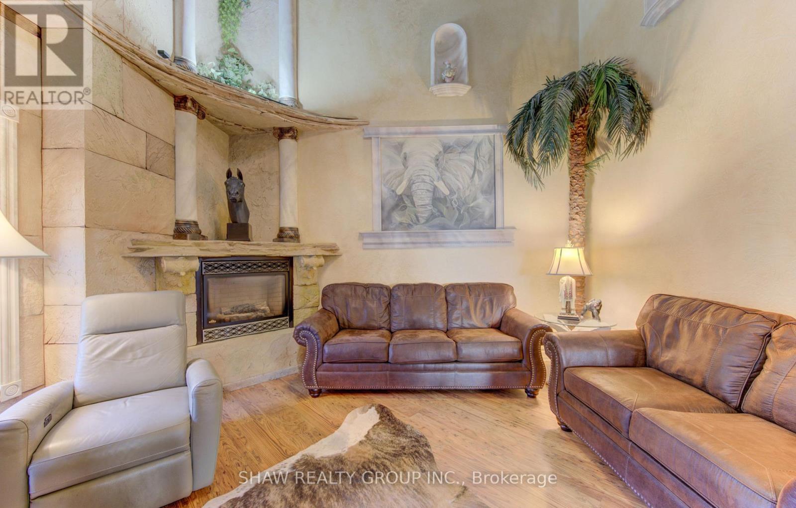 74 Forest Edge Trail, Kitchener, ON - Indoor Photo Showing Living Room With Fireplace