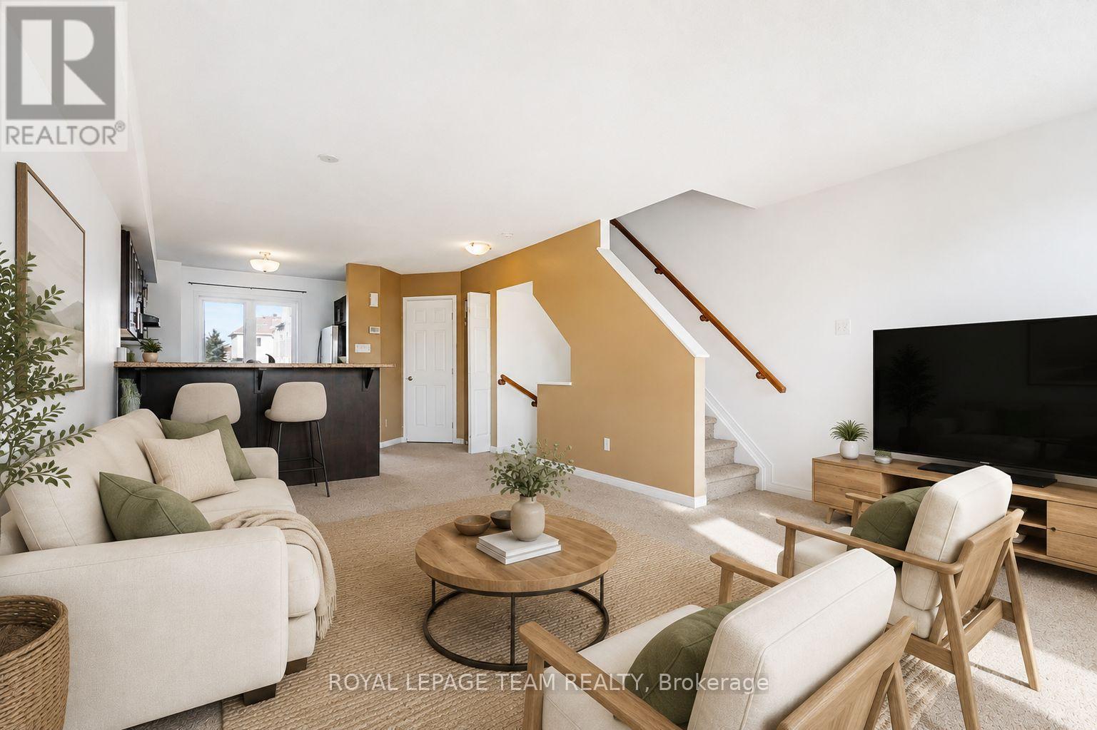 Photo has been virtually staged - 566 Simran Private, Ottawa, ON - Indoor Photo Showing Living Room