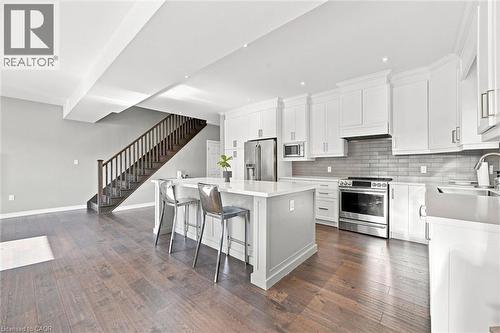 41 Aquasanta Crescent, Hamilton, ON - Indoor Photo Showing Kitchen With Stainless Steel Kitchen With Upgraded Kitchen