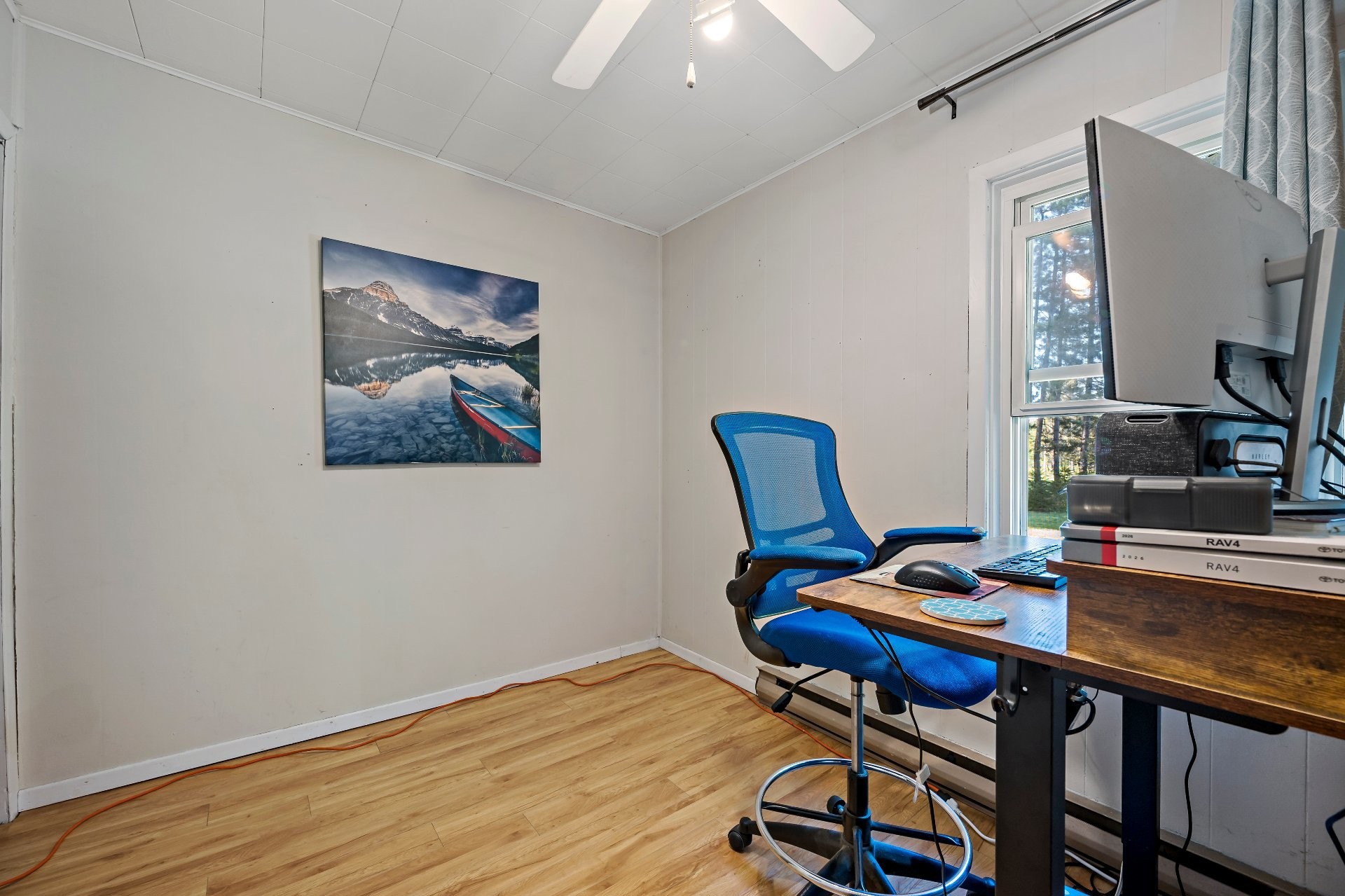 Bedroom - 236 Ch. De L'Aéroport, La Macaza, QC - Indoor Photo Showing Office