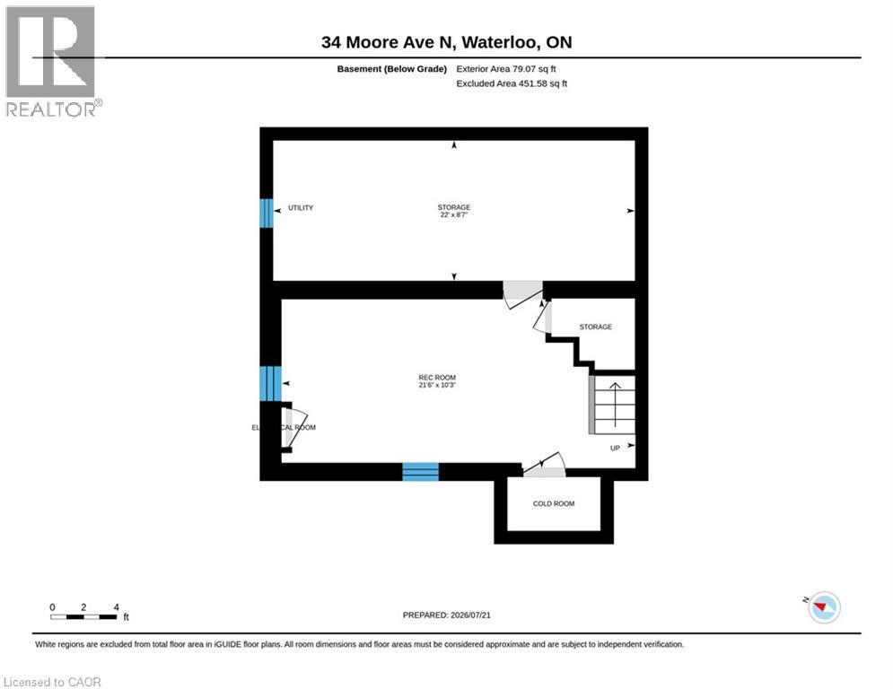 Floor plan - 34 Moore Avenue N, Waterloo, ON - Other