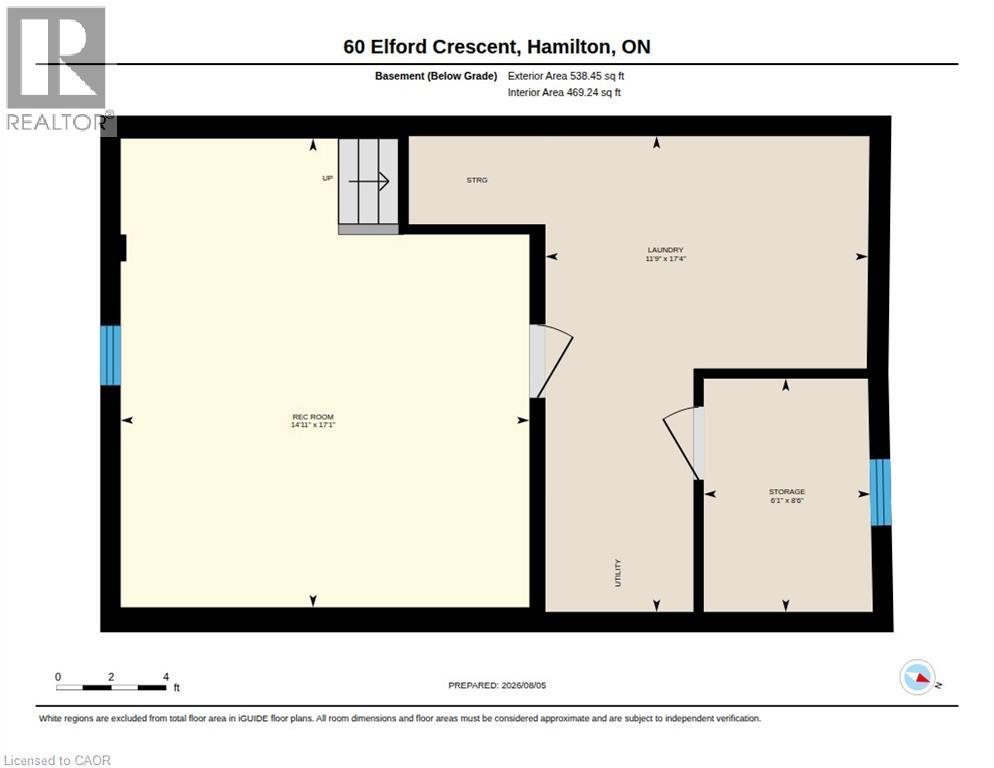 Floor plan - 60 Elford Crescent, Hamilton, ON - Other