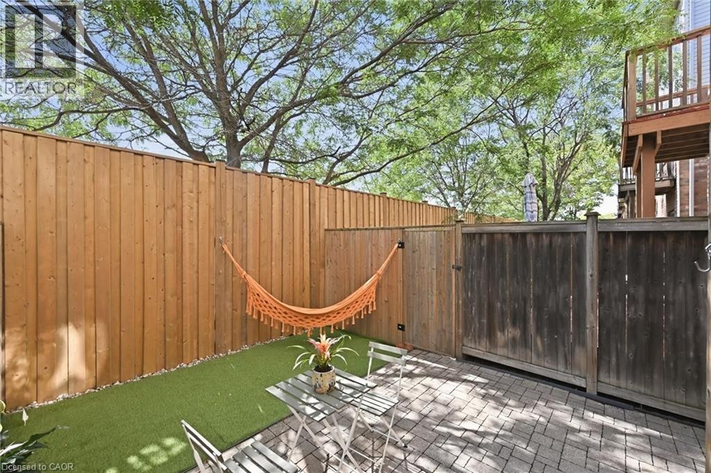 Private outdoor patio featuring a paver stone surface - 678 Rowley Common, Burlington, ON - Outdoor