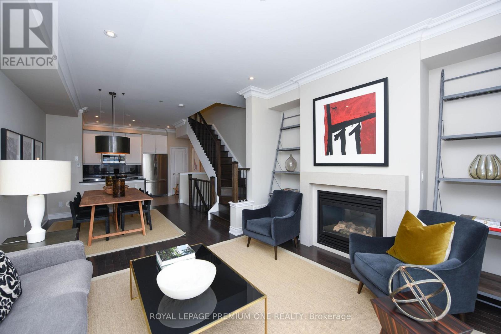 6A Acorn Avenue, Toronto, ON - Indoor Photo Showing Living Room With Fireplace