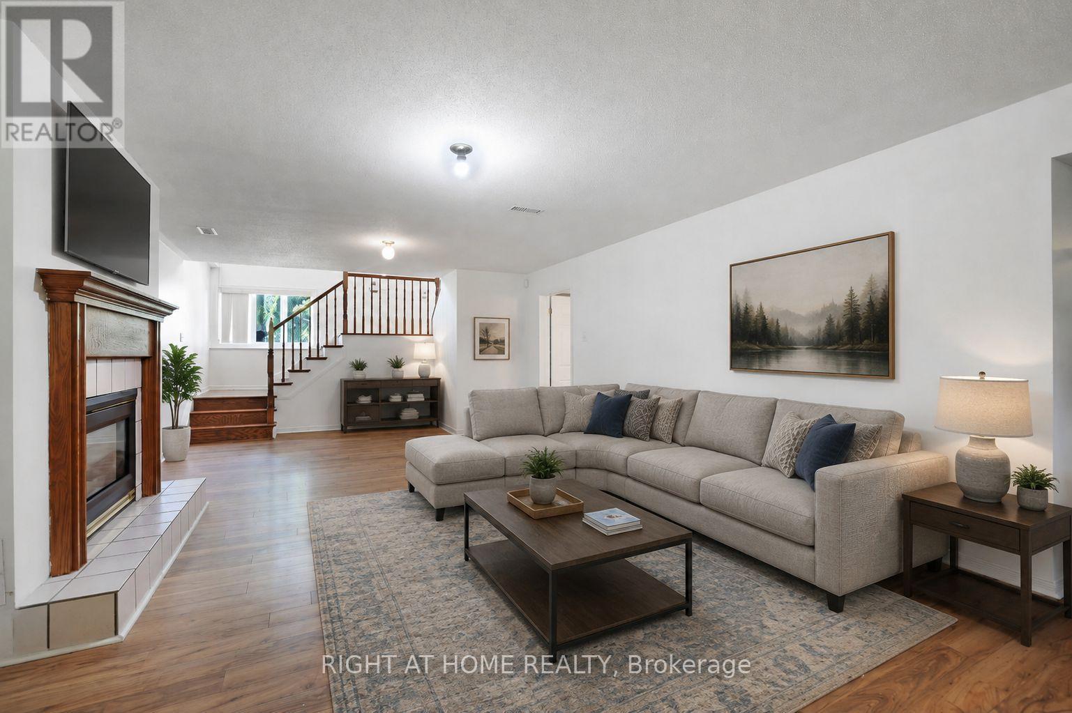 Virtual Image - 53 Yoho Drive, Ottawa, ON - Indoor Photo Showing Living Room With Fireplace
