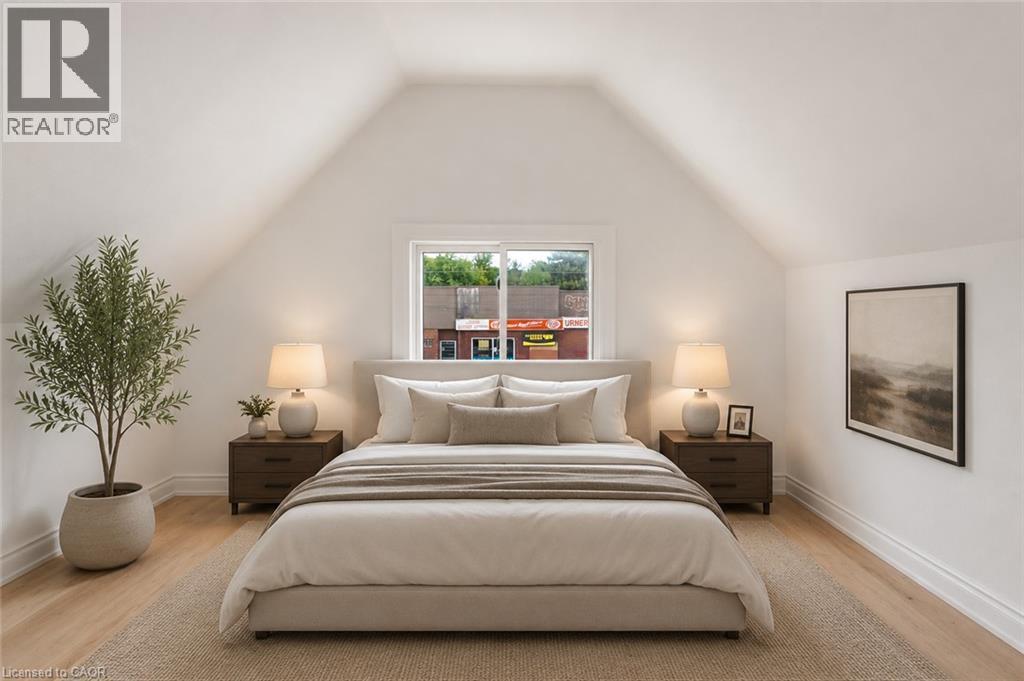 VIRTUALLY STAGED - 1062 Cannon Street E, Hamilton, ON - Indoor Photo Showing Bedroom