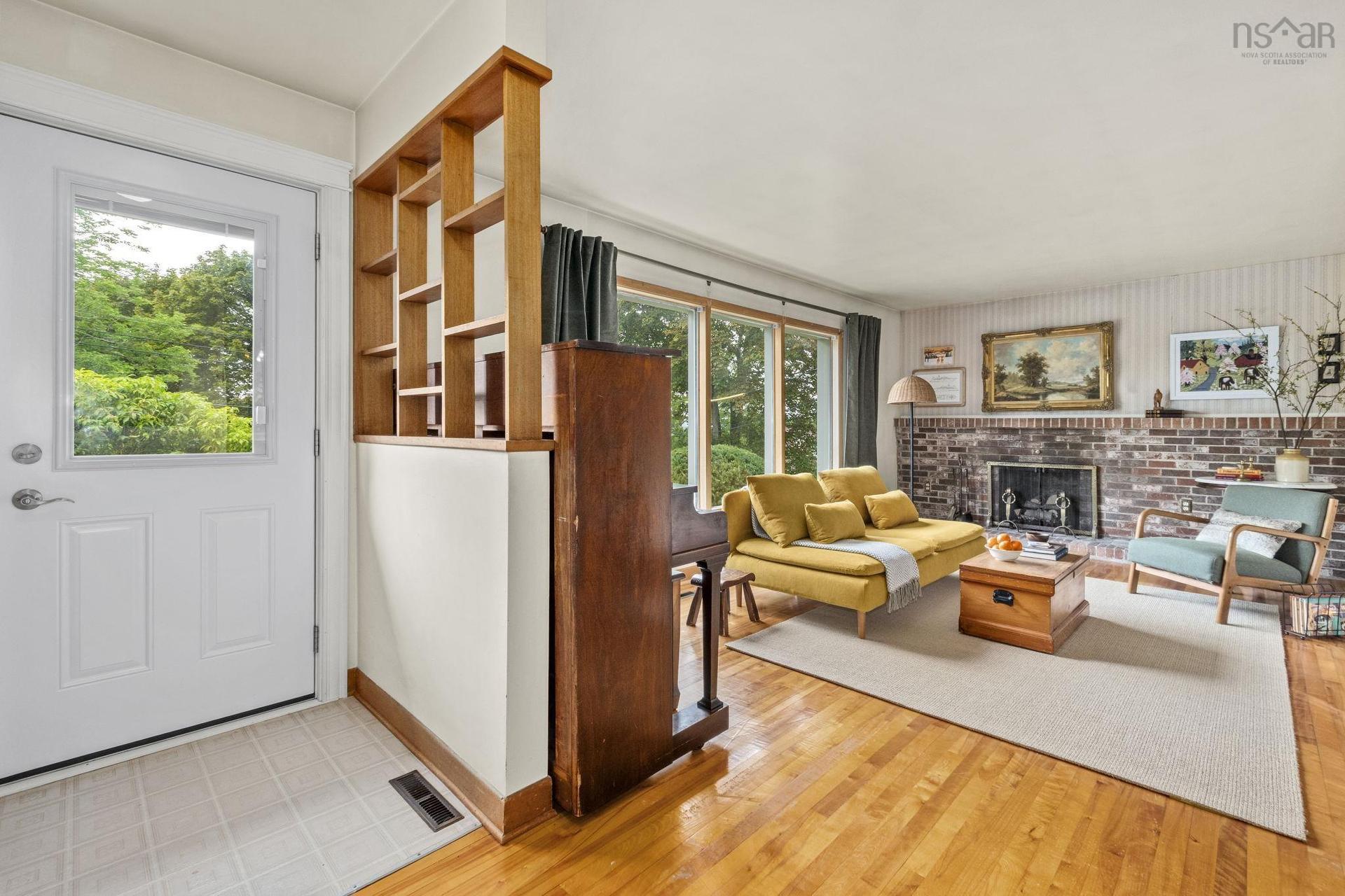 22 Kent Road, Kentville, NS - Indoor Photo Showing Living Room With Fireplace