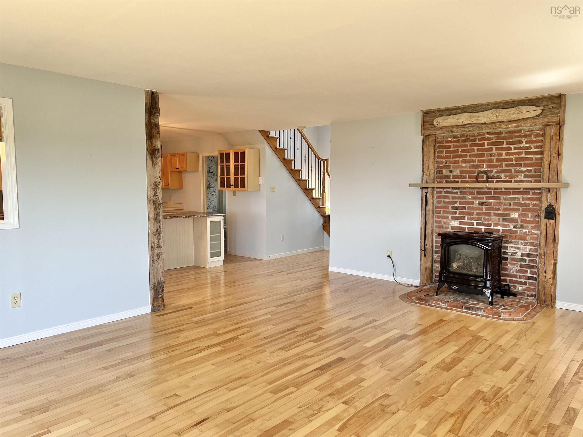 3533 Highway 1, Beaver River, NS - Indoor Photo Showing Living Room With Fireplace
