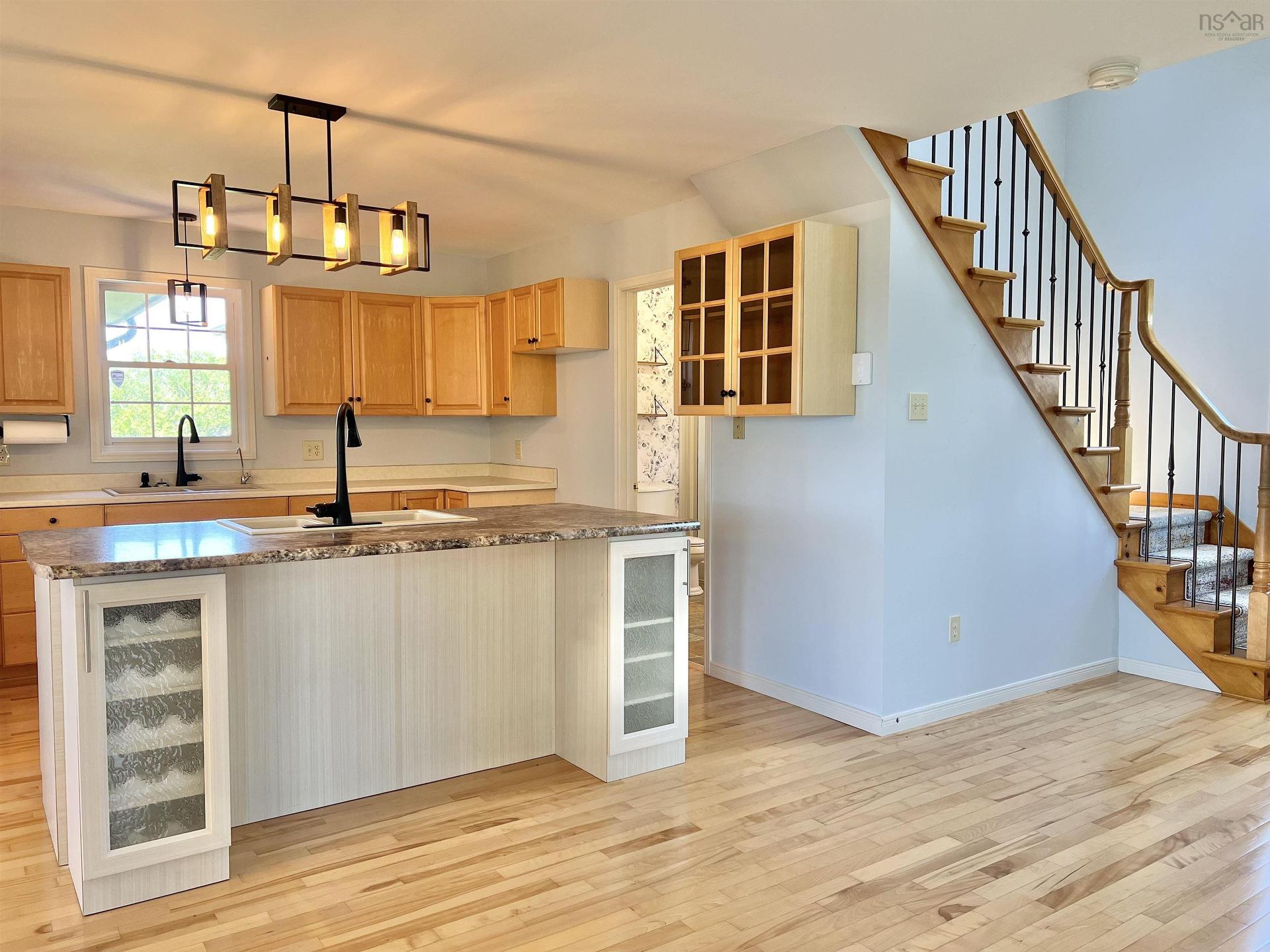 3533 Highway 1, Beaver River, NS - Indoor Photo Showing Kitchen With Double Sink
