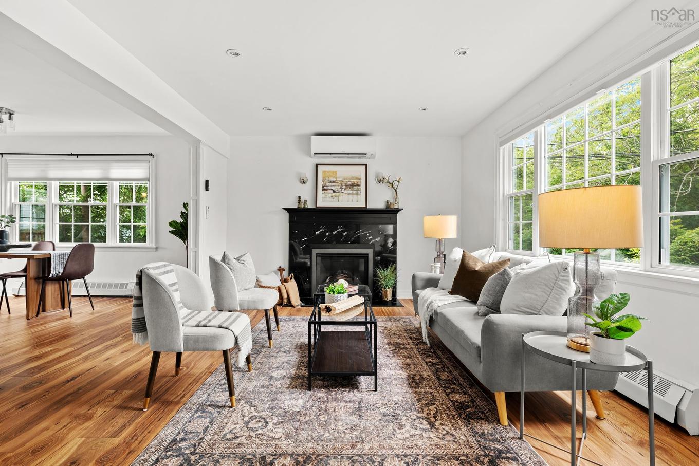 6705 Quinpool Road, Halifax, NS - Indoor Photo Showing Living Room With Fireplace